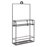 Umbra Cubiko Two Shelf Shower Caddy, Black