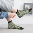 thumbnail image 2 of Fuzoiu Ladybugs 3 Print Adult Socks, Crew Moisture-wicking Socks, Unisex Cushion Crew Socks,Casual Sports Ankle Socks, 2 of 7