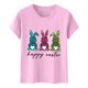 thumbnail image 4 of Camiseta de Cuello Redondo de Impresión de Pascua de Moda de Primavera Y Verano para el Uso Diario, 4 of 5