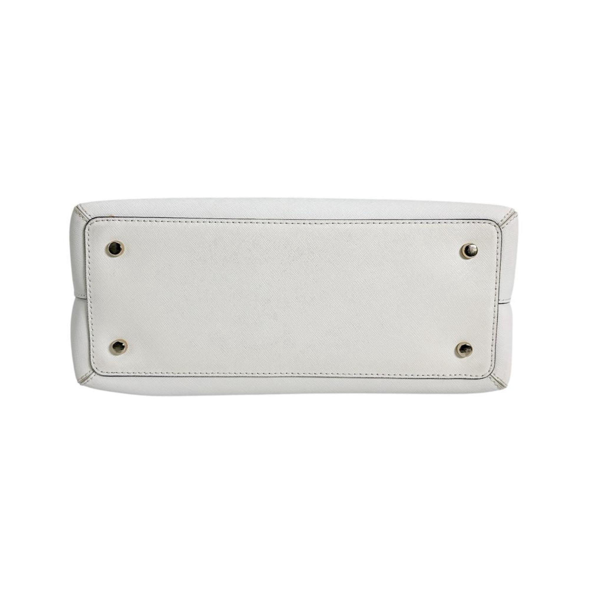 Pre-Owned Kate Spade handbag, 2-way bag, shoulder cowhide leather, PXRU4471, white (Good)