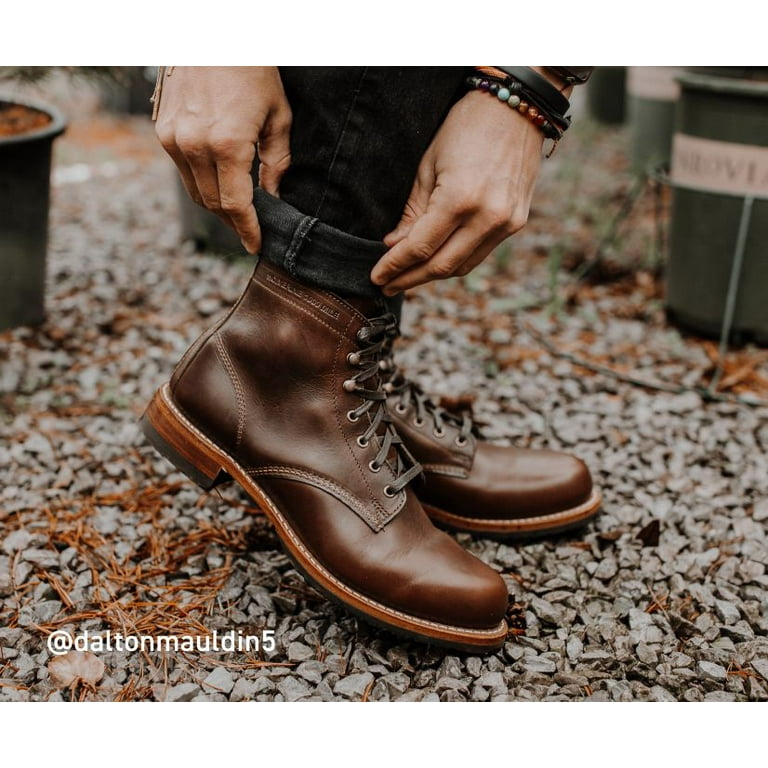 Wolverine 1000 Mile Plain-Toe Classic Boot Men Havana Brown - Walmart.com