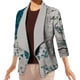 thumbnail image 1 of Chaquetas de Negocios Chaqueta de traje de trabajo de solapa informal con estampado elegante de manga larga para mujer, abrigo, prendas de vestir, ropa informal,temperamento blazer(Multicolor， 5XL), 1 of 4