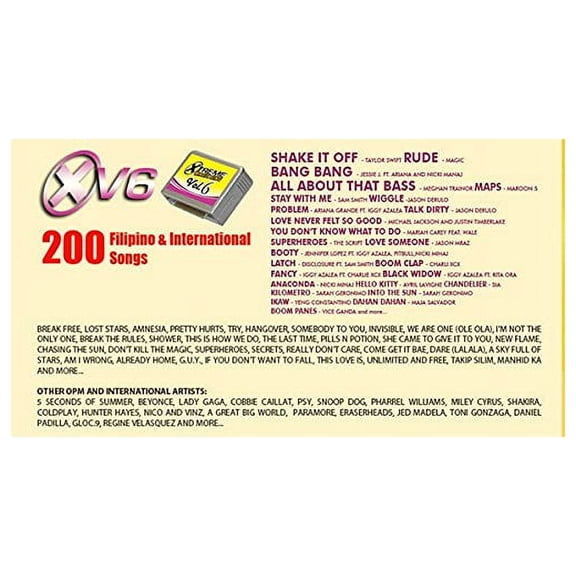 Magic Sing Karaoke - Extreme Collection Vol 06 Tagalog Mic Song Chip - Printed Media