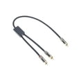 thumbnail image 4 of RCA Audio Cable 1 to 2 Splitter Extension Cable Gold Plated Male to Male Connectors for Superior Sound, 4 of 11