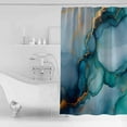 thumbnail image 2 of Marble Texture Shower Curtain Set ，Waterproof Fabric Shower Curtains Colorful Sage Green Gold Abstract Modern Shower Curtains for Bathroom,Bathroom Decor 72"x84", 2 of 6