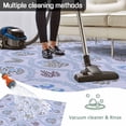 thumbnail image 5 of Spring Floral Outdoor Rug for Patio/Deck/Porch, Non-Slip Large Area Rug 5 x 7 Ft, Retro Flowers Leaves Botanical Light Blue Indoor Outdoor Rugs Washable Area Rugs, Camping Rug Carpet Runner, 5 of 8
