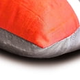 thumbnail image 2 of The HomeCentric Orange Pack of 2, 12"x16" (30x40 cm) Lumbar Pillow Cover, Silk Color Blocking & Patchwork Oblong Pillow, Modern Pattern Striped Style - Plush Orange Silk, 2 of 4