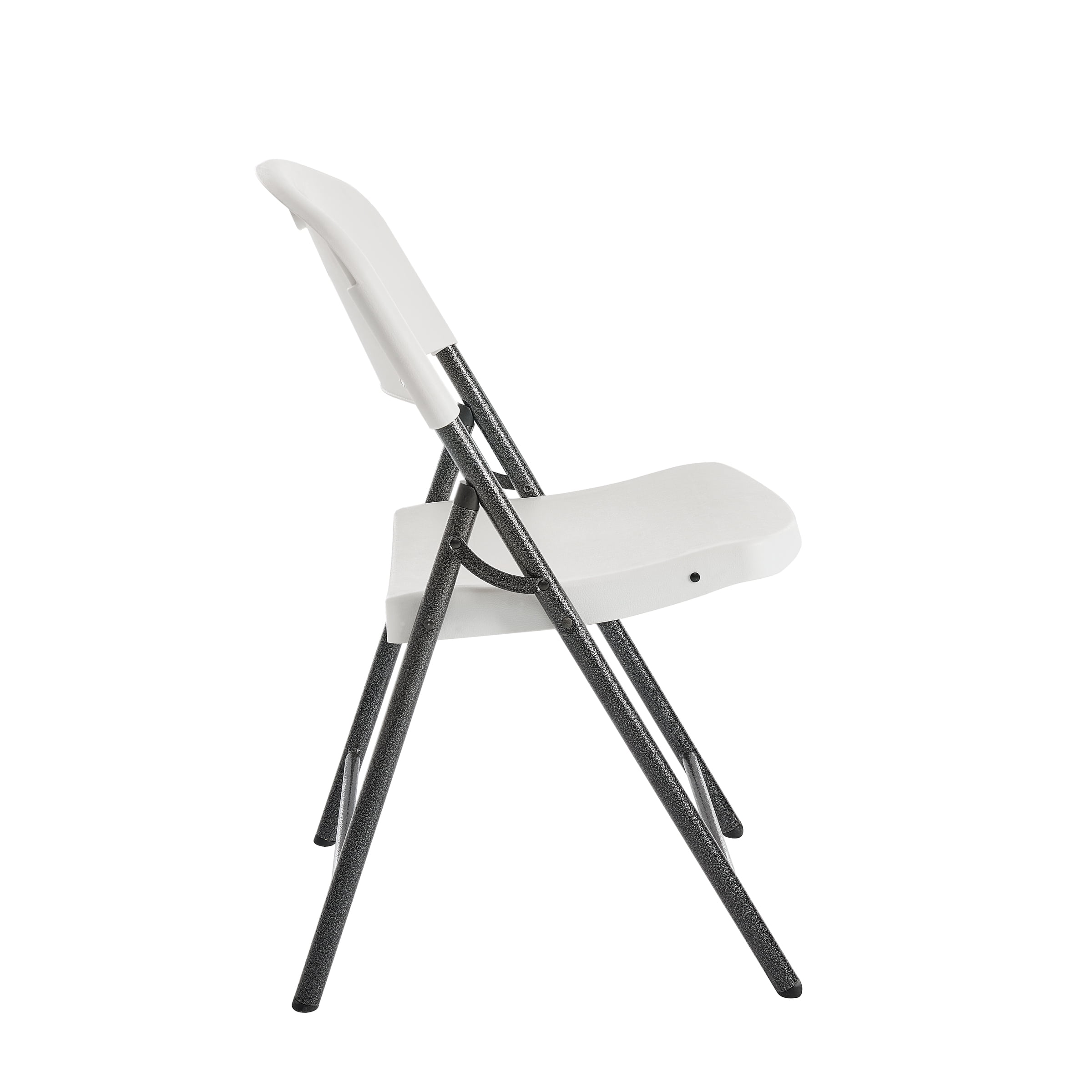 Mainstays Premium Heavy Duty Resin Folding Chair, White (Set of 4)