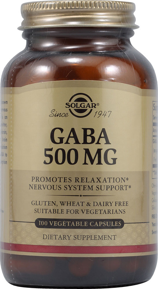Solgar GABA -- 500 mg - 100 Vegetable Capsules - Walmart.com