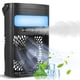 thumbnail image 1 of Ventilador de refrigeración de aire acondicionado portátil, enfriador de aire de CA evaporativo de 700 ml con luz LED de 7 colores, temporizador 2H/4H, 3 velocidades de viento y 3 modos de pulverizaci, 1 of 8