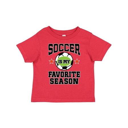 

Inktastic Soccer is My Favorite Season Gift Toddler Boy or Toddler Girl T-Shirt