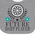 thumbnail image 4 of Inktastic Future Dart Player Dart Board Boys or Girls Baby Bib, 4 of 4