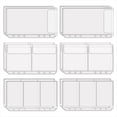 thumbnail image 1 of 12 Unidades A6 con Bolsillos para Carpetas, Sobres para Efectivo, Organizador de Carpetas Transparentes, Fundas para Tarjetas Fotográficas, Tarjetas de Crédito y Dinero, 1 of 5