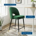 thumbnail image 6 of Modway Rouse Performance Velvet Counter Stool in Emerald, 6 of 7