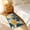 Blue NY, variant on AuroraX Fall Welcome Mats for Outside Flowers Blue Non Slip Heavy Duty Farmhouse Front Door Mats Indoor and Outdoor Entrance Rugs for Front Door Inside