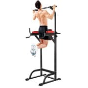 Angelhouse XR 11.9 Power Tower+Large Load With Adjustable Abs Workout Knee Crunch Triceps Station Fitness Power Tower for (Best Pushups For Triceps)