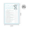 thumbnail image 2 of FIND THE GUEST Baby Shower Game — Pack of 25 — BOY Baby Shower Icebreaker Party Game, Guess Who Came to the party Game, BLUE Elephant Baby Shower Activity, Baby Shower Quiz Party Game, SKU G501-FTG, 2 of 6