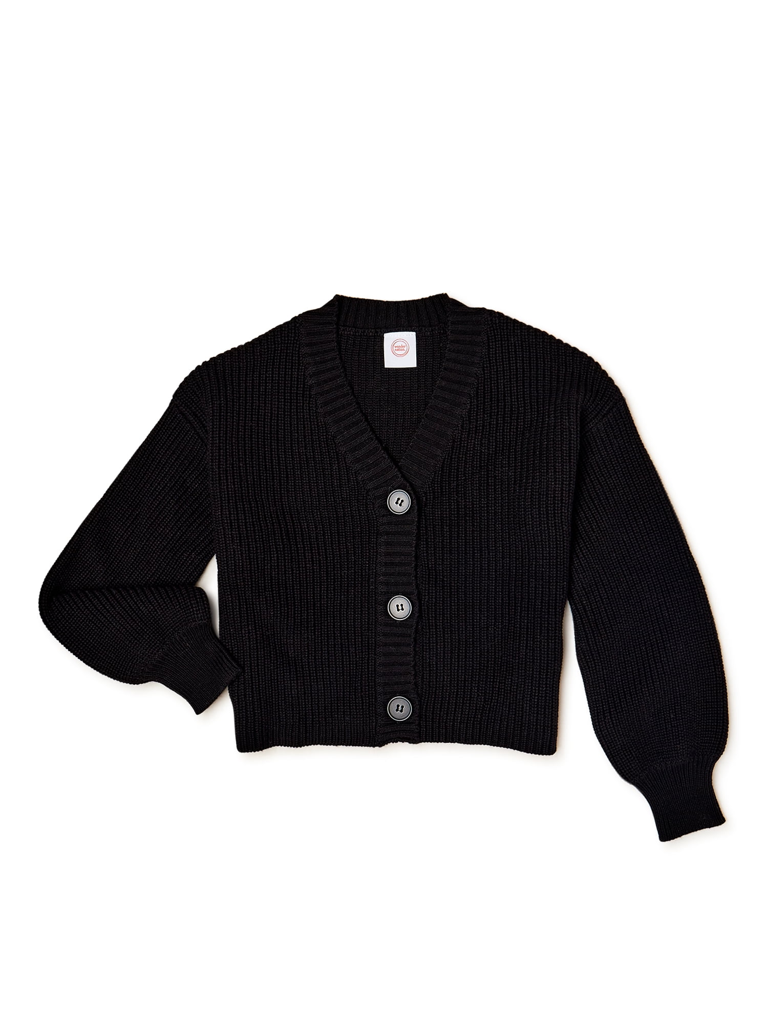 Wonder Nation Girls Long Sleeve Button 
