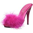 thumbnail image 2 of Women's Fabulicious Poise 501F Marabou Slide, 2 of 3