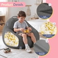 thumbnail image 4 of ROFIELTY Bean Bag Chair 3FT Foam Filled for Kids/Teens Washable Non-Slip Gray, 4 of 10