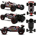 thumbnail image 2 of RC Racing Cars 2.4Ghz Radio de alta velocidad Coche de control remoto 1: 20 2WD Racing Toy Cars Vehículo eléctrico Fast Race Buggy Hobby Car Rojo, 2 of 5