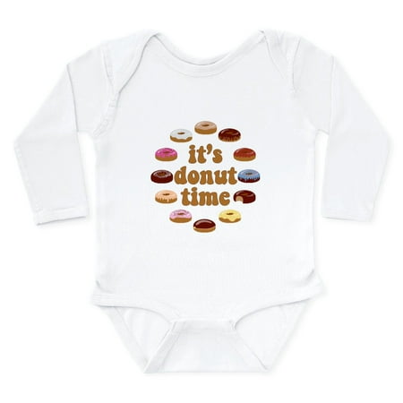 

CafePress - Donuttime Body Suit - Long Sleeve Cotton Baby Bodysuit