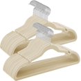 thumbnail image 1 of Velvet Hangers Clothes Hangers with Shoulder Notches Pants Bar Ink UCRFB, 1 of 7