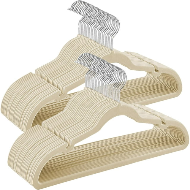 Velvet Hangers Clothes Hangers with Shoulder Notches Pants Bar Ink UCRFB