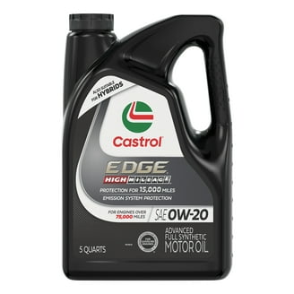 Castrol GTX MAGNATEC 0W-20 Full Synthetic Motor Oil, 5 Quarts