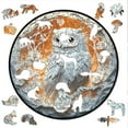 thumbnail image 7 of GeBuSn 100 Pieces Owl Puzzle,3D Bird Puzzles,White Owls Art Puzzles,Unique Home,Challenging (White1), 7 of 7