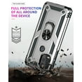 thumbnail image 5 of Allytech Kickstand Case for Moto G Stylus 5G 6.8-Inch, Military Grade Protection Ring Stand Holder Compatible with Car Mount Bumper Defender Case Cover for Motorola G Stylus 5G - Silver, 5 of 6