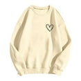 thumbnail image 4 of Valentine's Sweatshirt Women Heart Graphic Shirt Long Sleeve Crew Neck Casual Print 2026 Fall Trendy Outfits, 4 of 4