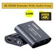 thumbnail image 3 of QJUHUNG 4K HDMI Extender 120M with Loop Audio 1080P HDMI RJ45 Extender 60M over CAT5e/6, 3 of 8