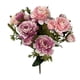 thumbnail image 1 of Ramo de flores artificiales de seda | Arreglo floral de rosas y peonías para decoración del hogar, centros de mesa para bodas, decoración de fiestas, relleno de jarrones para escritorio de oficina, 1 of 6