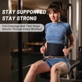 thumbnail image 2 of FlexWave Weight Lifting Belt with Padded Back Support, Adjustable Gym Belt for Powerlifting, Deadlifts, Squats, Bodybuilding & Core Training, 2 of 6