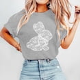 thumbnail image 2 of CAIXIA Easter Day Shirt Women Women T Shirts Cotton Rabbit Graphic Tees Round Neck Easter Gifts Short Sleeve Tshirts Tops, 2 of 6