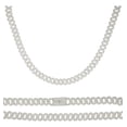 thumbnail image 1 of Collar Barbada Con Piedra De Plata Ley 925 De 55 Cm, 1 of 5