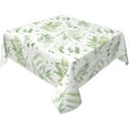 thumbnail image 2 of Spring Green Leaf Square Tablecloth 52×52 Inch Eucalyptus Leaf Table Cloth Small Square Tablecloths Indoor Outdoor Washable Wrinkle Free Stain Resistant Waterproof Fabric Table Cover, 2 of 6