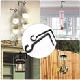 thumbnail image 4 of 2 Pack 6 Inch Metal Shepherd's Hook Plant Hangers – Decorative Wall Hooks for Lanterns Bird Feeders Flower Baskets Rust-Resistant Indoor Outdoor Decor, 4 of 6