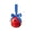 Red_#A, variant on Meiiso Patriotic Bell Hanging Decor, Blue American Independence Day Country Style Butterfly Knot, 1-Piece, Bell Pendant, Independence Day, Patriotic Ornament