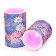 thumbnail image 7 of Yayeee Flameless Candles with Remote Flickering Battery Operated Multi Color Changing, Pink Flowers Pattern, 7 of 7