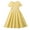 Breathable girls summer dress-Yellow, variant on Toddler Girls Short Sleeve Dresses KkSLirnhs Fashion Spring and Summer Short Sleeve Flip Collar Button Up Dress 12 Years Yellow
