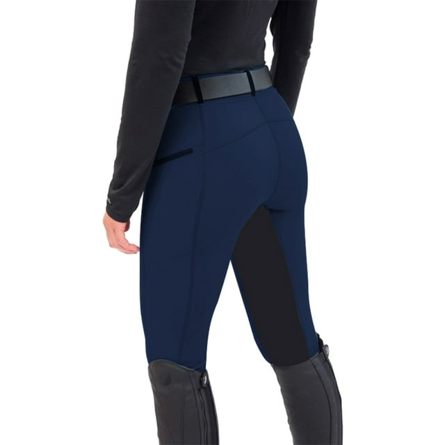 Sonducket Pantalones de equitación transpirables y agradables para la piel para paseos cómodos Durabilidad de los pantalones ecuestres Prendas para la parte inferior del cuerpo azul oscuro M