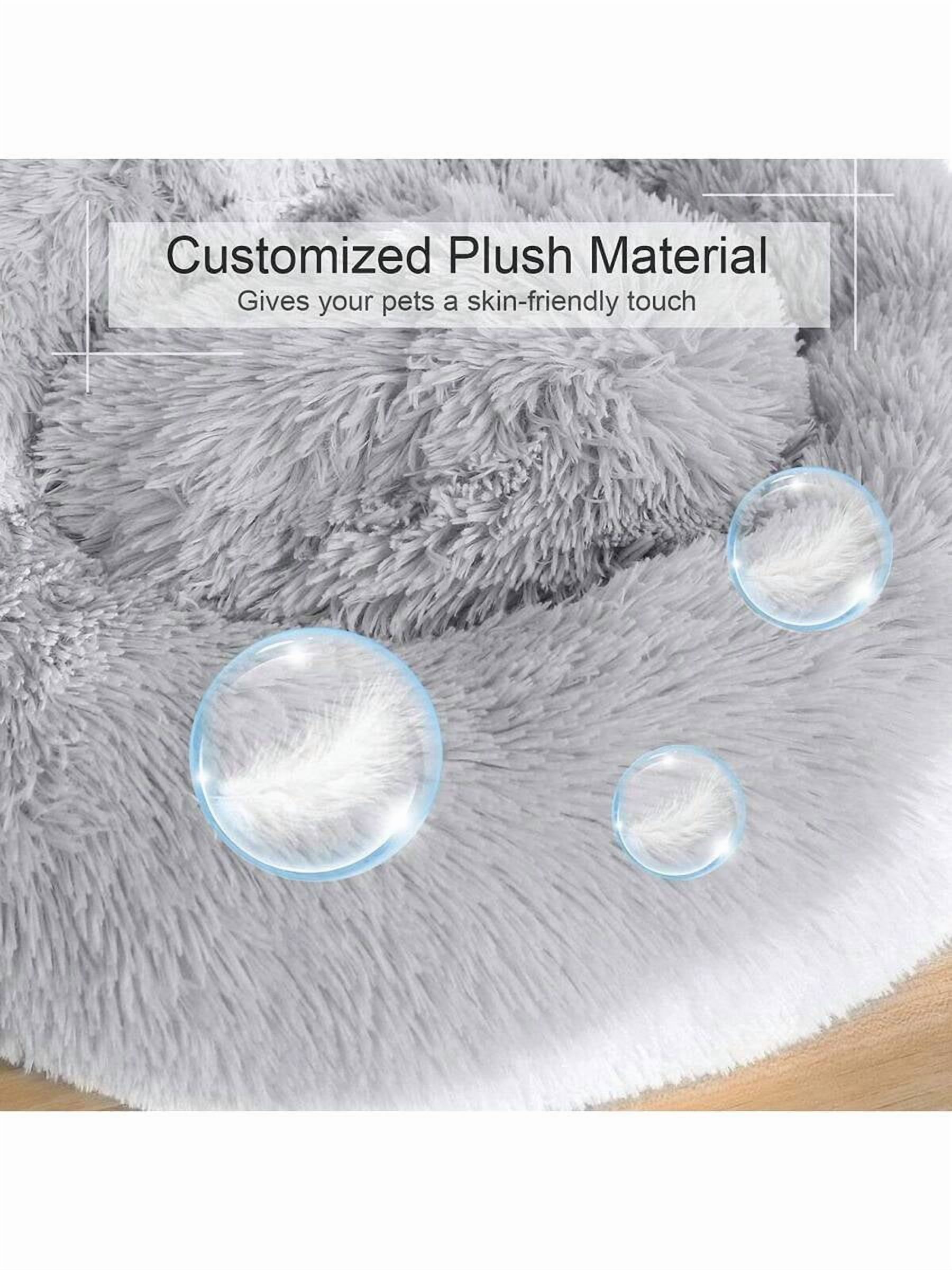 Calming Dog Bed (L/XL/XXL) For Medium And Large Dogs Comfortable Pet Bed  Donut Cuddler Up To 55/77/100lbs