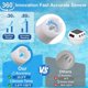 thumbnail image 3 of Wireless Pool Thermometer Floating Easy Read with Light&330 FT Remote Indoor Monitor,Solar Digital P, 3 of 5
