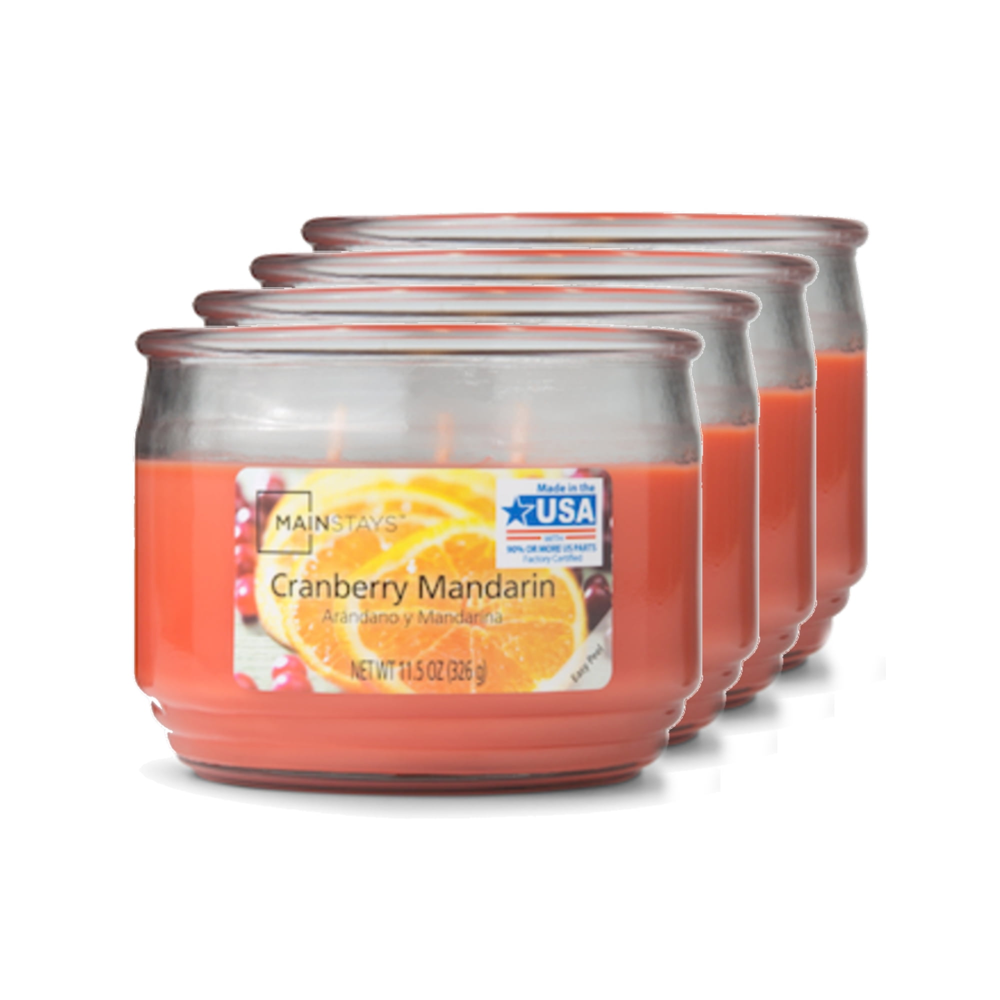 Free Shipping 2 Mainstays COZY GATHERING 3 Wick Jar Candles 11.5 oz each 