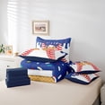 thumbnail image 6 of Erosebridal Initial Alphabet R 7 Pieces Bedding Comforter Set,Ice Cream Baseball Kids Full Bedding Set For Ball Games Lover,Reversible navy blue, 6 of 7