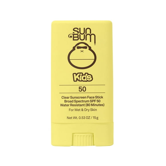 Protector solar en barra facial Sun Bum Kids SPF 50, transparente, 15 ml