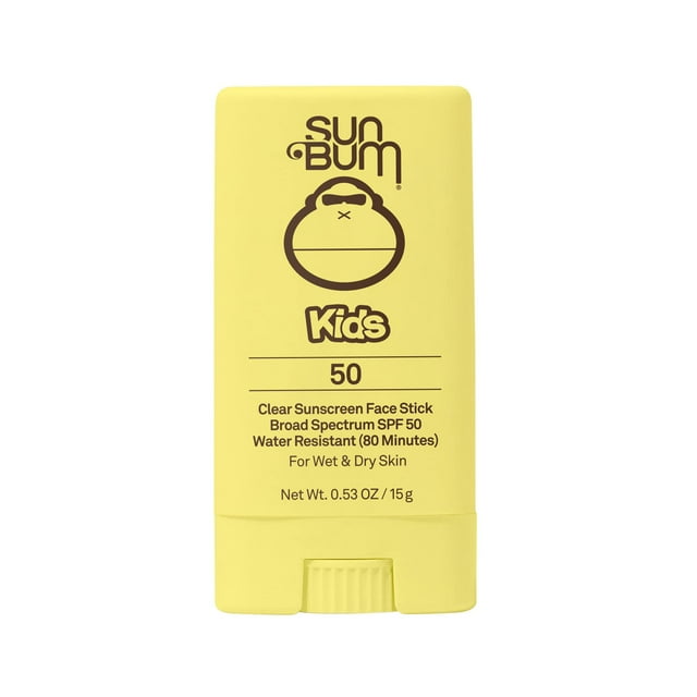 Protector solar en barra facial Sun Bum Kids SPF 50, transparente, 15 ml