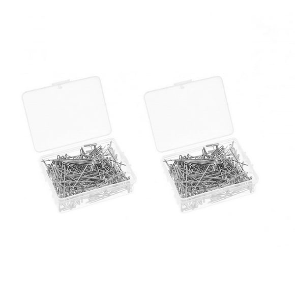 100pcs T Pin Locating Needle Fixing Needle Stainless Steel T Pin 51mm DIY Wig Sweater Shawl Fixing Needle